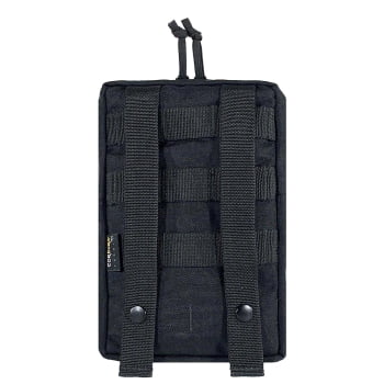 BOLSO MODULAR VERTICAL MÉDIO 2 ZIPER PRETO - WTC