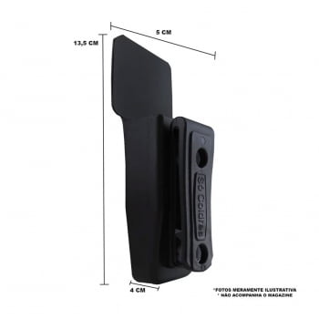 PORTA CARREGADOR VELADO 1X 9MM SC134 - SÓ COLDRES