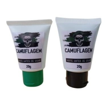 KIT CAMUFLAGEM VERDE E PRETO 