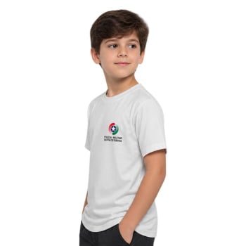 CAMISETA INFANTIL PMSC POLIVISCOSE BRANCA