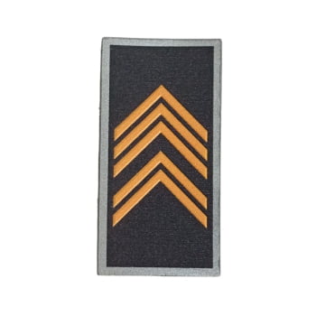 DIVISA GOLA LISA PMSC - PRIMEIRO SARGENTO (1° SGT)