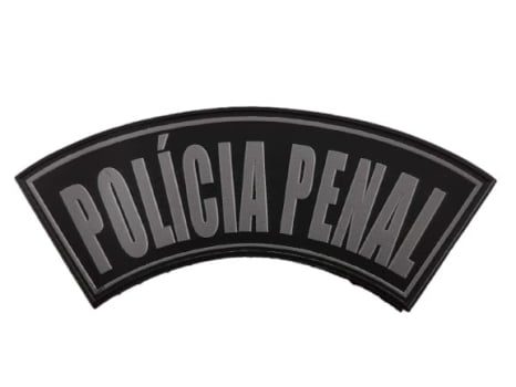 DISTINTIVO CURVO POLICIA PENAL SC EMBORRACHADO COM VELCRO 