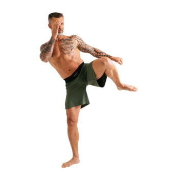 BERMUDA TRAINNING FIGHT MASCULINA  VERDE - INVICTUS