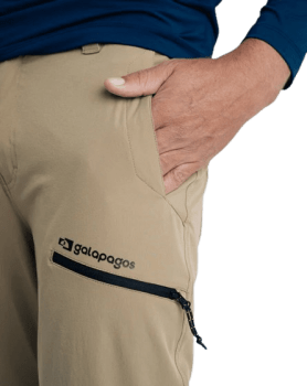 CALÇA CONVERSÍVEL ATLAS MASCULINA CAQUI - GALÁPAGOS