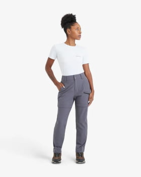 CALÇA CONVERSÍVEL ATLAS FEMININA CINZA - GALÁPAGOS