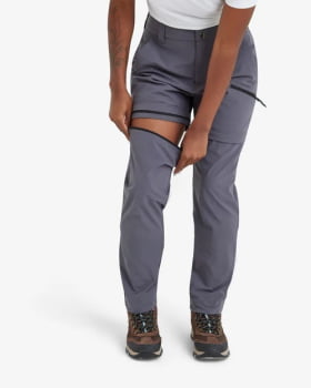 CALÇA CONVERSÍVEL ATLAS FEMININA CINZA - GALÁPAGOS