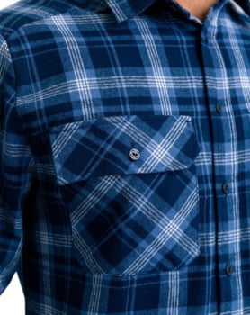 CAMISA LUMBERJACK RELIEF AZUL INVICTUS