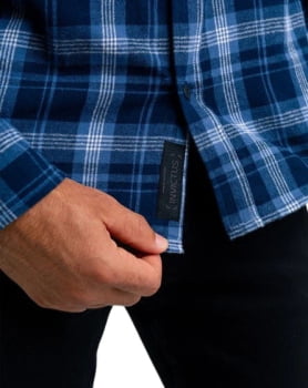 CAMISA LUMBERJACK RELIEF AZUL INVICTUS