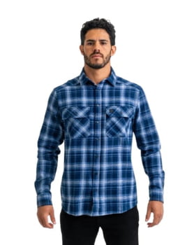 CAMISA LUMBERJACK RELIEF AZUL INVICTUS