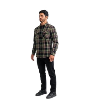 CAMISA LUMBERJACK RELIEF VERDE INVICTUS