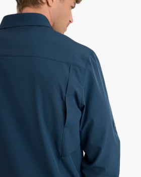 CAMISA TÉCNICA DEFENDER UV50+ MASCULINA AZUL MARINHO - GALÁPAGOS