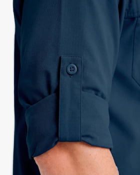 CAMISA TÉCNICA DEFENDER UV50+ MASCULINA AZUL MARINHO - GALÁPAGOS