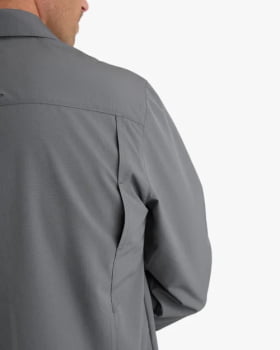 CAMISA TÉCNICA DEFENDER UV50+ MASCULINA CHUMBO - GALÁPAGOS