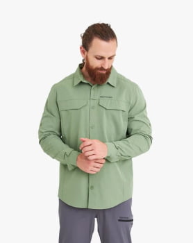CAMISA TÉCNICA DEFENDER UV50+ MASCULINA VERDE - GALÁPAGOS