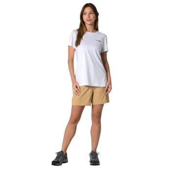 CAMISETA BASIC SILK FEMININA BRANCA - COLUMBIA