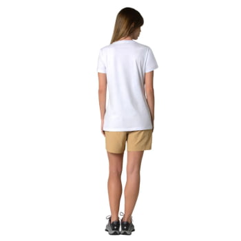 CAMISETA BASIC SILK FEMININA BRANCA - COLUMBIA