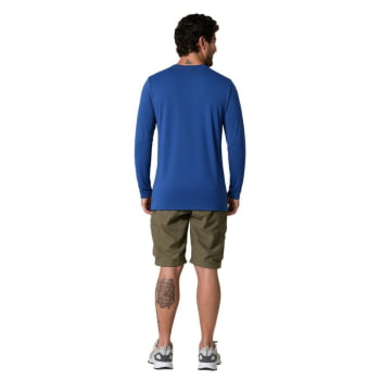 CAMISETA MANGA LONGA NEBLINA MASCULINA CARBON - COLUMBIA