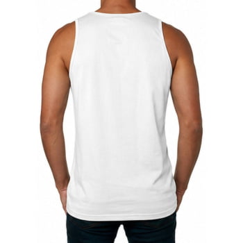 CAMISETA REGATA MALHA TRILOBAL BRANCA