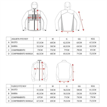 JAQUETA ANORAK IMPERMEÁVEL 3X1 FITZ ROY MASCULINA CHUMBO - KAILASH