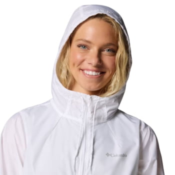 JAQUETA FLASH FORWARD II WINDBREAKER FEMININA WHITE/BLACK - COLUMBIA