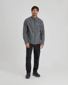 JAQUETA FLEECE KATHMANDU 2.0 MASCULINA CINZA - GALAPAGOS