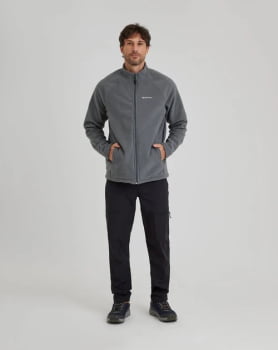 JAQUETA FLEECE KATHMANDU 2.0 MASCULINA CINZA - GALAPAGOS
