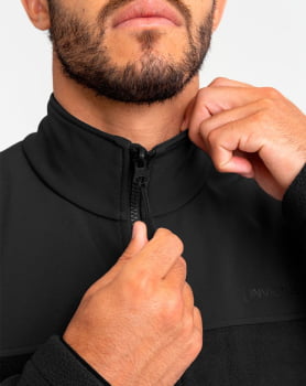 JAQUETA FLEECE SNOW PRETA - INVICTUS