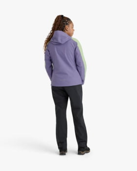 JAQUETA IMPERMEÁVEL DARWIN 2.0 FEMININA LAVANDA E VERDE - GALÁPAGOS