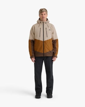 JAQUETA IMPERMEÁVEL DARWIN 2.0 MACULINA CAQUI E OCRE - GALÁPAGOS