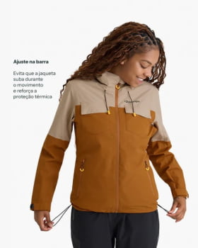 JAQUETA IMPERMEÁVEL DARWIN HEAT FEMININA TERRACOTA - GALÁPAGOS