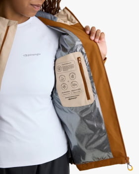 JAQUETA IMPERMEÁVEL DARWIN HEAT FEMININA TERRACOTA - GALÁPAGOS