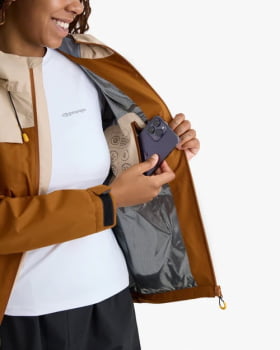 JAQUETA IMPERMEÁVEL DARWIN HEAT FEMININA TERRACOTA - GALÁPAGOS