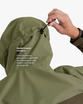 JAQUETA IMPERMEÁVEL DARWIN HEAT MASCULINA VERDE - GALÁPAGOS