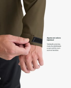 JAQUETA IMPERMEÁVEL DARWIN HEAT MASCULINA VERDE - GALÁPAGOS