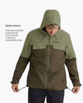 JAQUETA IMPERMEÁVEL DARWIN HEAT MASCULINA VERDE - GALÁPAGOS