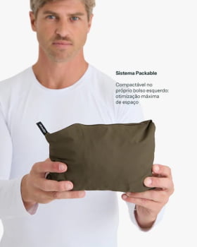 JAQUETA IMPERMEÁVEL DARWIN HEAT MASCULINA VERDE - GALÁPAGOS