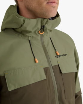 JAQUETA IMPERMEÁVEL DARWIN HEAT MASCULINA VERDE - GALÁPAGOS