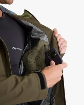 JAQUETA IMPERMEÁVEL DARWIN HEAT MASCULINA VERDE - GALÁPAGOS