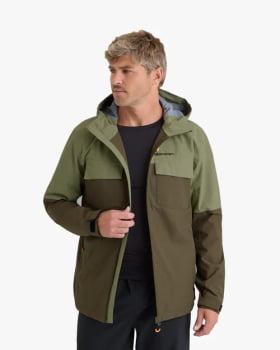 JAQUETA IMPERMEÁVEL DARWIN HEAT MASCULINA VERDE - GALÁPAGOS