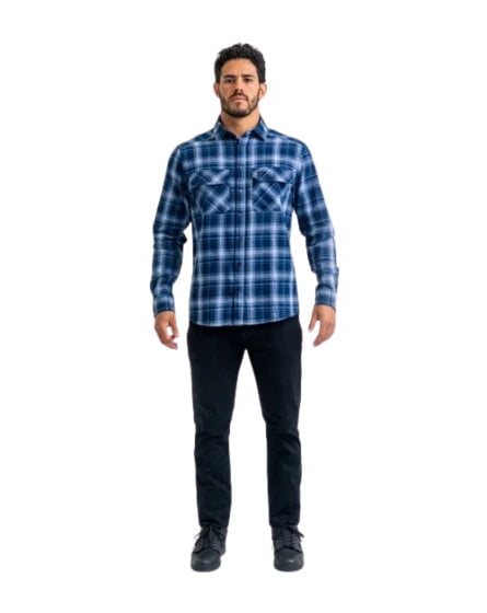 CAMISA LUMBERJACK RELIEF AZUL INVICTUS