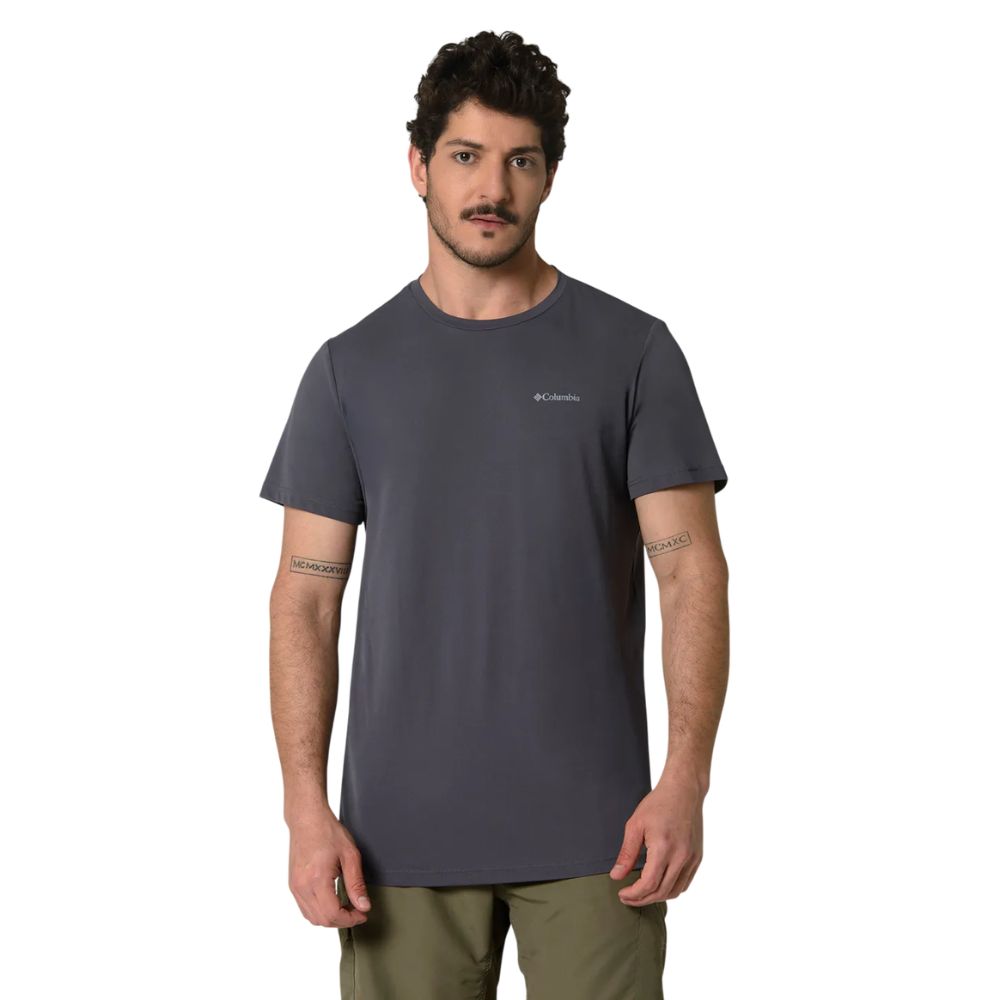 CAMISETA MANGA CURTA NEBLINA MASCULINA CINZA - COLUMBIA