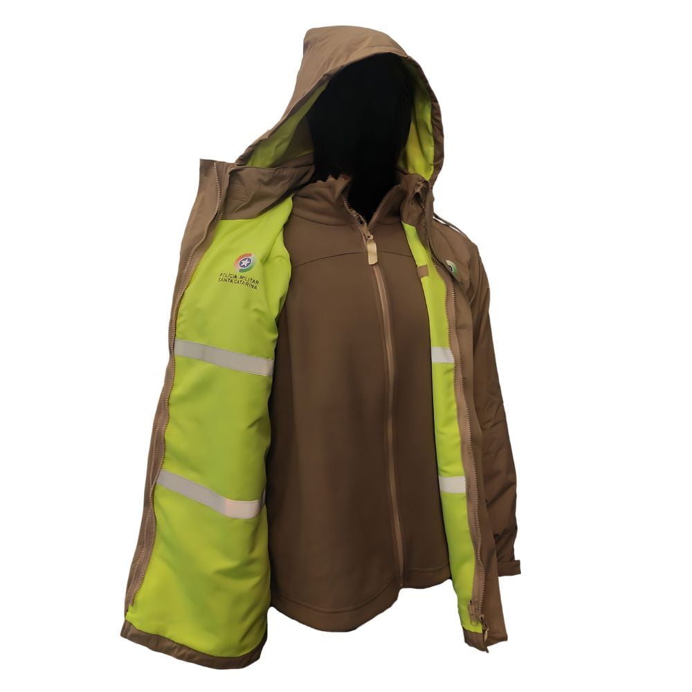 Jaqueta Masculina Anorak Impermeável dupla face PMSC