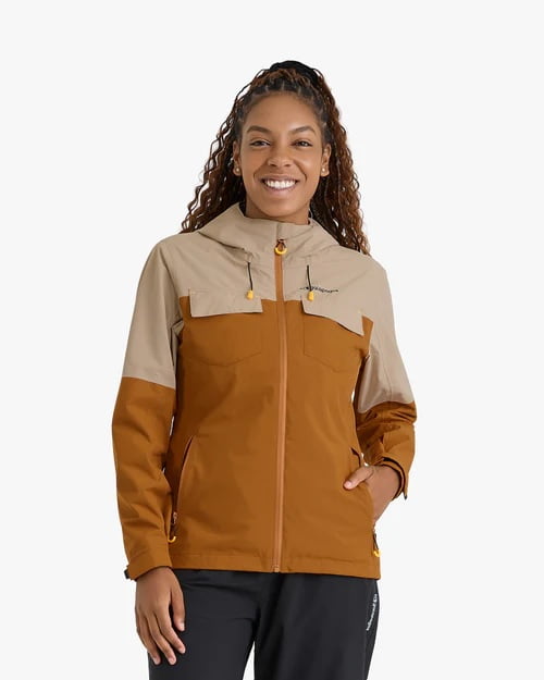 JAQUETA IMPERMEÁVEL DARWIN HEAT FEMININA TERRACOTA - GALÁPAGOS